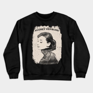 Vintage Distressed Audrey Hepburn Crewneck Sweatshirt